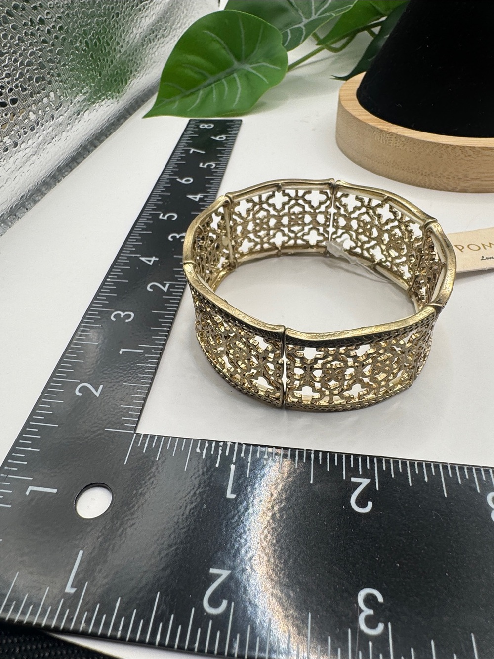 Pomina Gold-Tone Filigree Stretch Bracelet (BR1010/3) - Picture 3 of 6